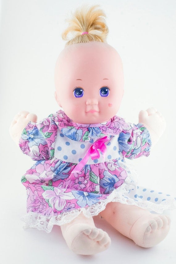 Magic Nursery Baby Girl Doll in Original Dress Mattel 1989