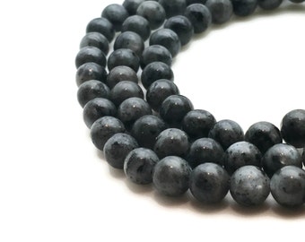12mm Natural Labradorite Beads Round 12mm Labradorite 12mm Grey Beads Large Labradorite Large Gemstone Labradorite Stone Grey