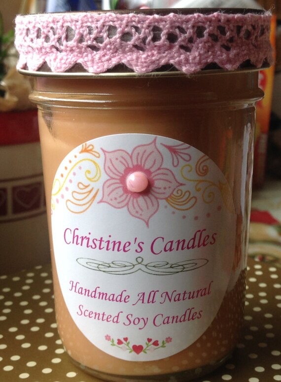 All Natural Soy Candle Salted Caramel Soy by ChristineJewels5