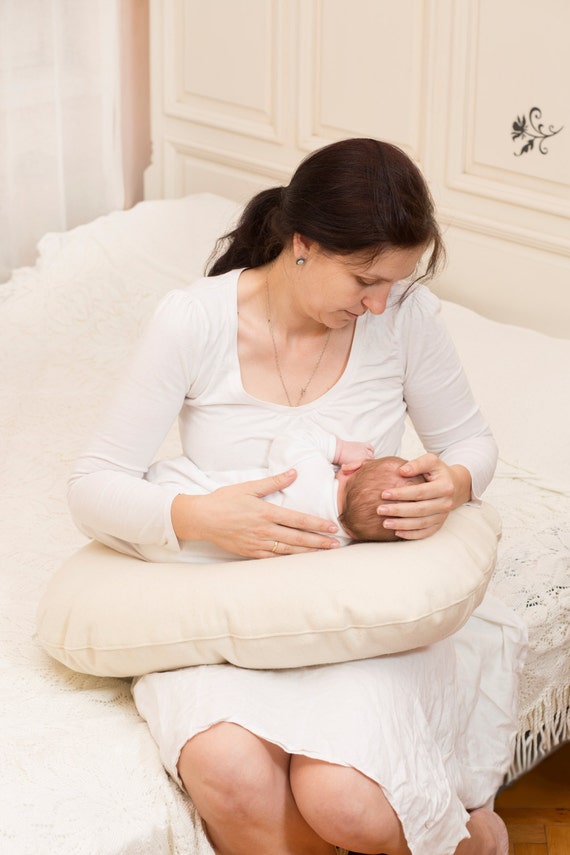 All Wool Nursing Pillow and Zippered Machine Washable Cover