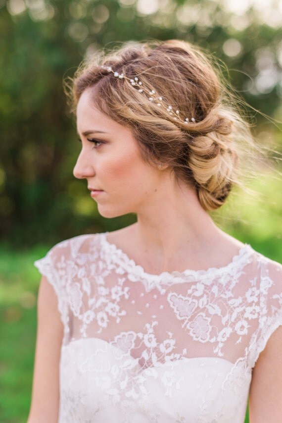 Gold Dainty Headband Delicate Gold Headband Thin Headband