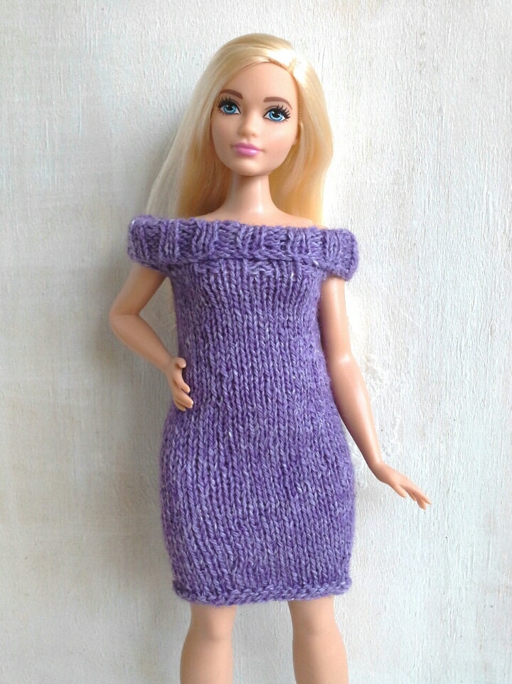 Summer sale Knitted dress for Curvy Barbie doll by