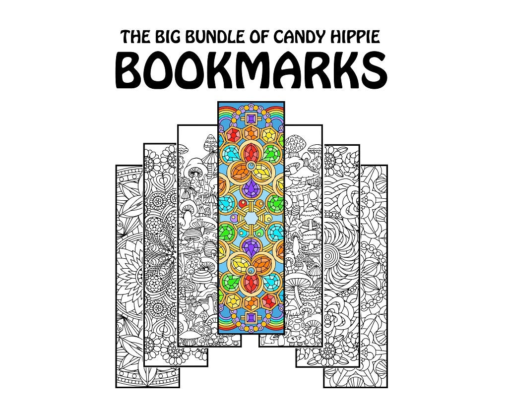 coloring bookmarks coloring book bundle 15 printable adult