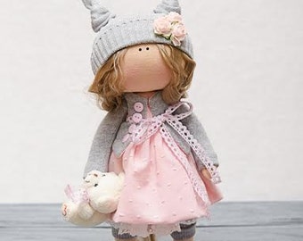 Susie Doll-Handmade Doll-Textile Doll-Fabric Doll-Rag Doll-Home Decoration-Handmade Toy-Interior Doll-Christmas Gift-Christmas Present-Dolls