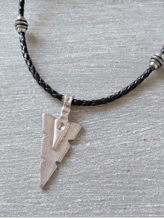 Men Arrow Necklace, Statement Pendant, Mens Spear Necklace, Statement Necklace, Arrowhead Pendant, Men Arrow Jewelry