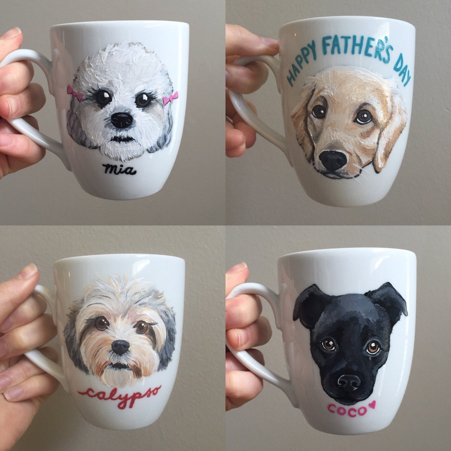 Custom Dog Mug Personalized Ceramic Mug with YOUR Dog's