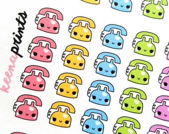 A205 | TELEPHONE Stickers Perfect for Erin Condren Life Planner, Filofax, Plum Paper & other planner or scrapbooking