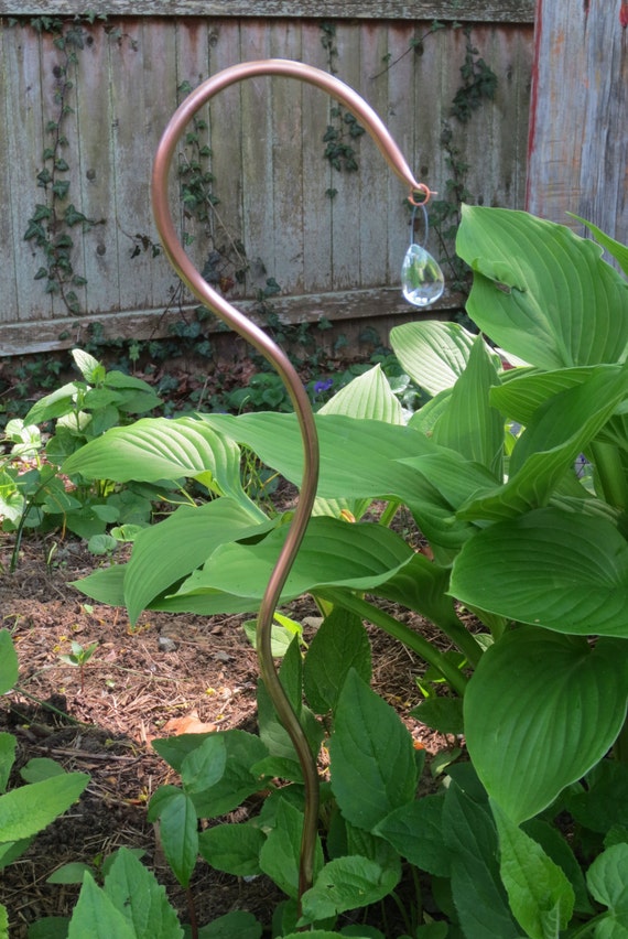 Curly Copper Garden Stake