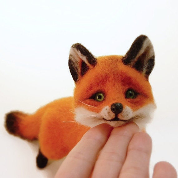 Fox Felted MADE TO ORDER Beautiful foxes Needle Felting Fox