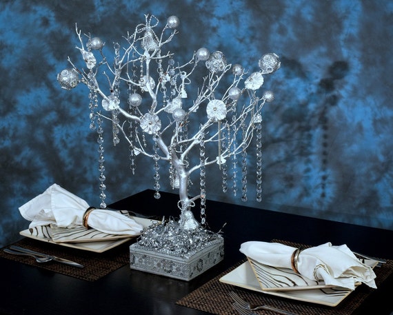 wedding bells silver manzanita tree centerpieces silver wedding bells silver manzanita tree centerpieces silver