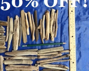 50% off!! ~ 100 pieces Driftwood ~ 2" to 5" in length