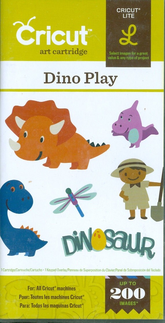 Dino Play Cricut Cartridge by JAMFactorySupplies on Etsy