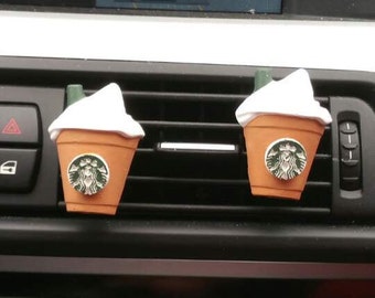 2 Starbucks Coffee Frappuccino* Handmade, Car vent clip, car air freshener, car interior, car accessory, car fragrance