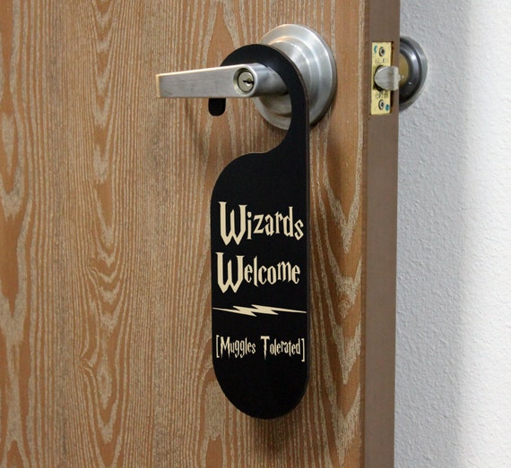 Items similar to Harry Potter Door Knob Sign, Do Not Disturb Sign