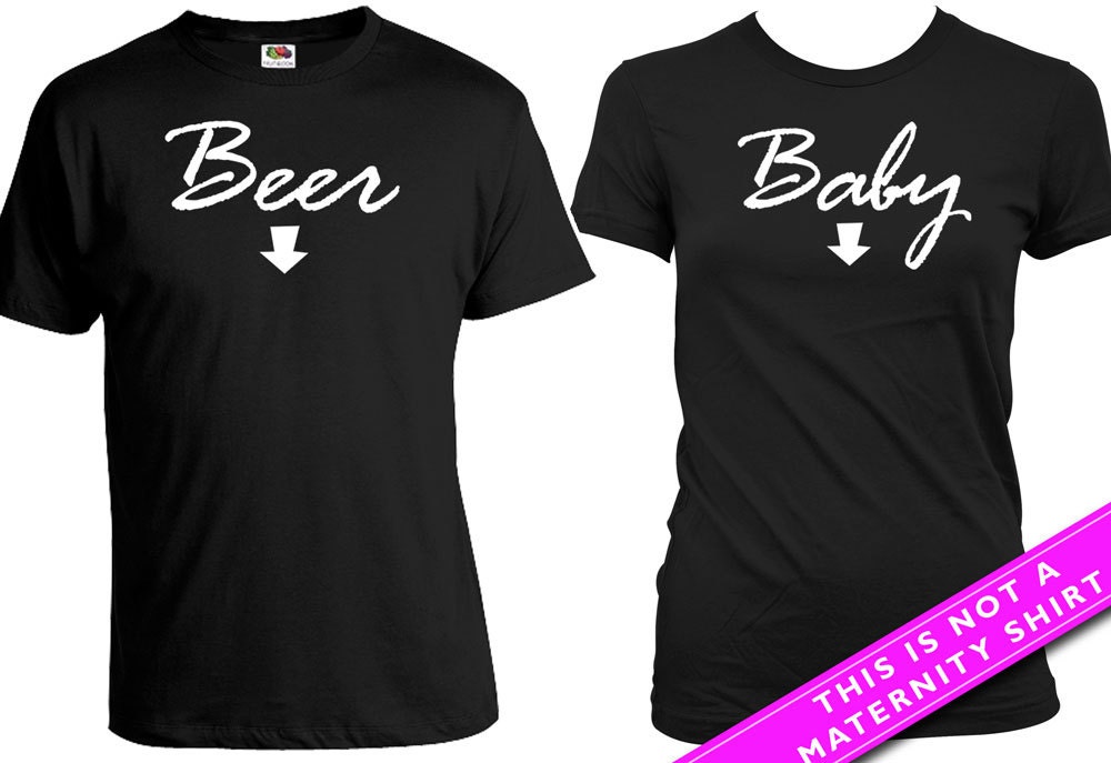 pregnancy announcement couple shirts