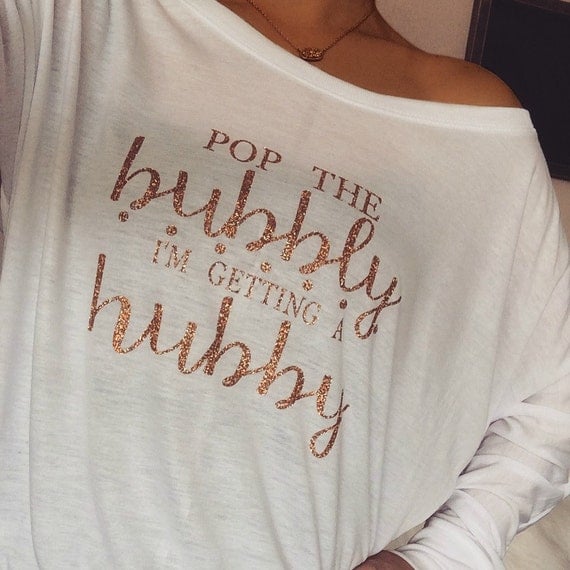 Pop the Bubbly - I'm Getting a Hubby Tee