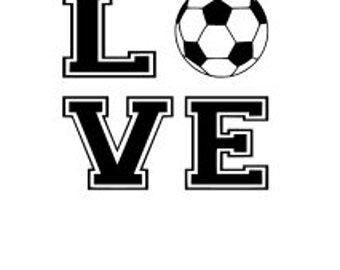Download Soccer love svg | Etsy