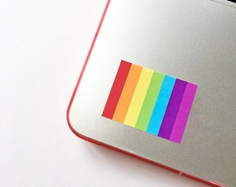 Gay pride sticker, LGBT stickers, Gay flag sticker, lgbt pride, Pride laptop sticker, Glossy rainbow stickers, Rainbow flag stickers