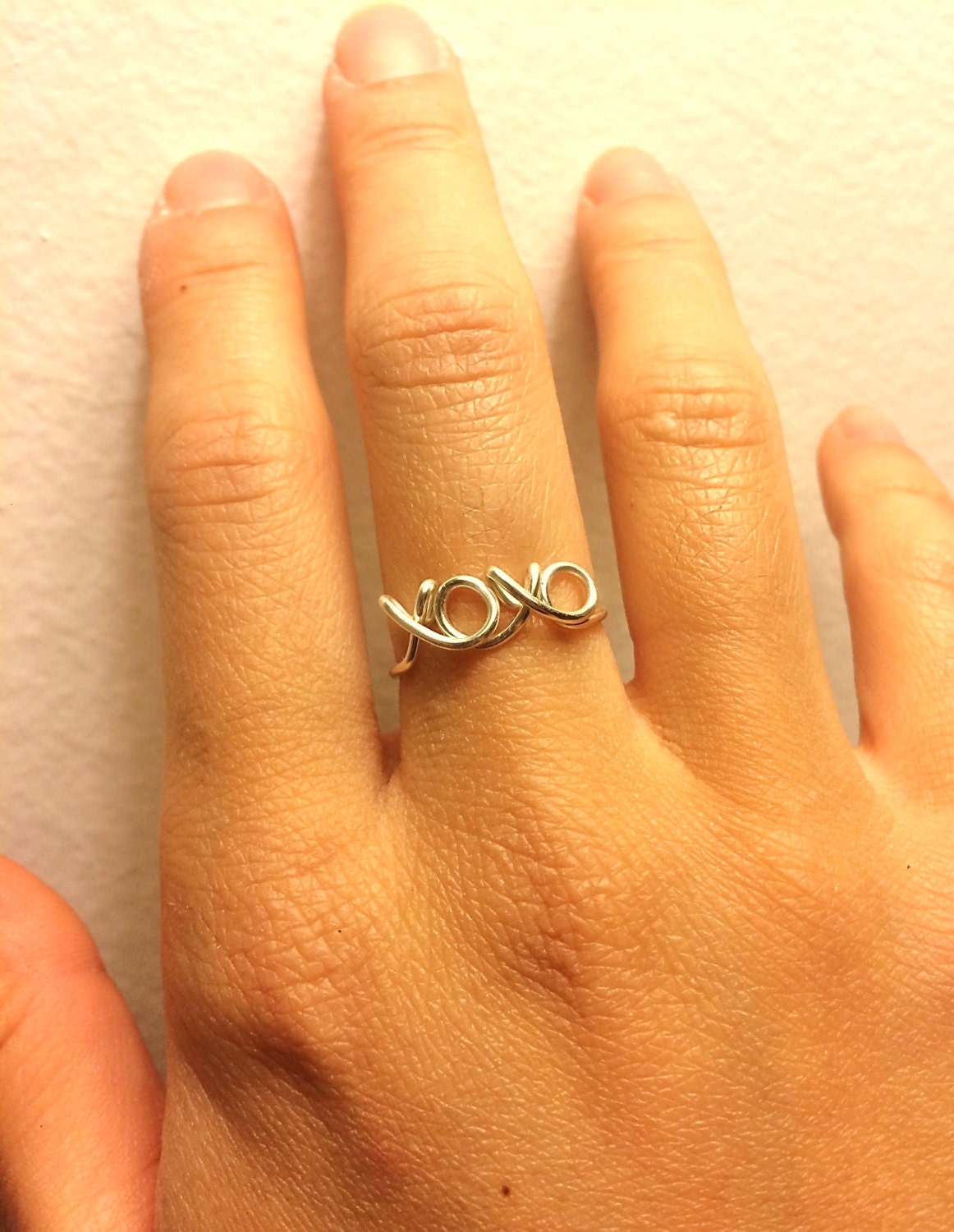 xoxo Ring 14K Gold /Rose Gold-Filled /Sterling Silver Wire