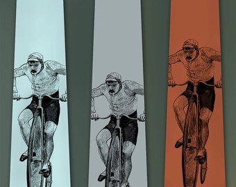 Bicycle Tie - Bike Gift - Old Time Cyclist - Neck Tie - Men's Necktie
