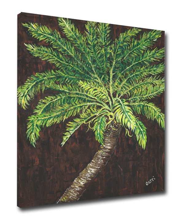 FREE SHIPPING Palm Tree Canvas Art 22 x 28