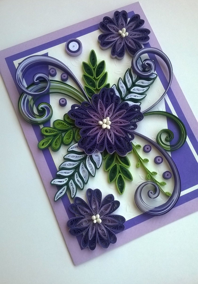 quilling card quilled mother day cardquilled birthday