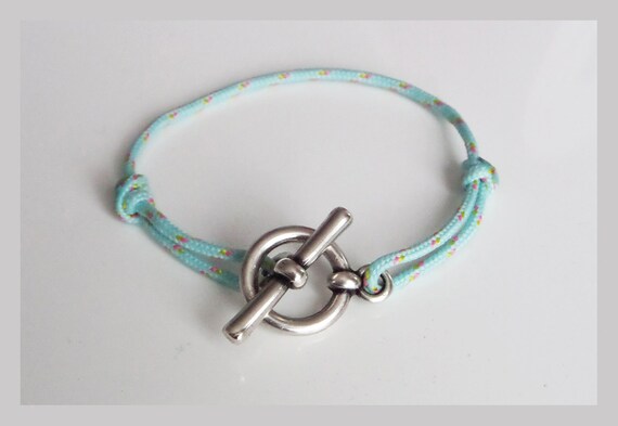Download Circle & bar T clasp Cord Bracelet Color halyard cord to your