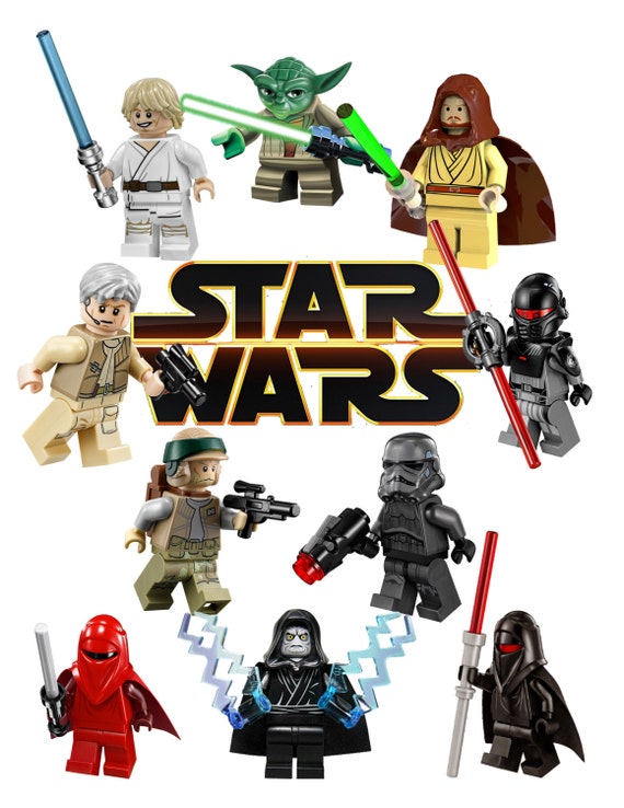 100 LEGO Star Wars Clipart PNG Digital by OctopusDigitalStore
