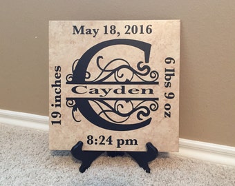 Baby Announcement Sign, Baby Announcement, New Mom, Mother's Day, Baby Shower, Sip and See, Hospital Gift, Baby Girl, Baby Boy, Mom Gift