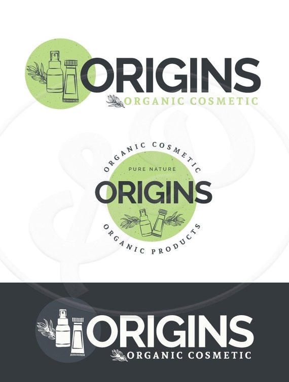 Organic Products Logos Cosmetic-Logo OOAK Design Skin