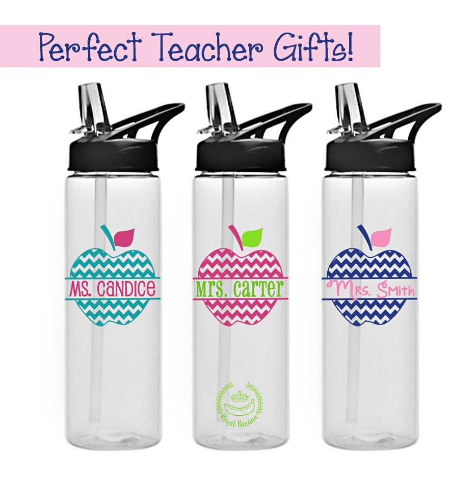 Personalized Teacher Water Bottle Personalized Teacher Gift