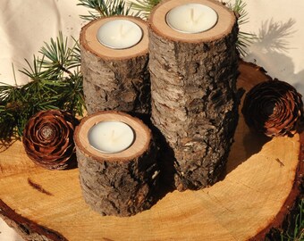 Candle Holders for Wedding Centrepiece, Cedar Wood Candle Holder, Rustic Wedding Candle Holders, Rustic Candle Holders, Wedding Centerpiece