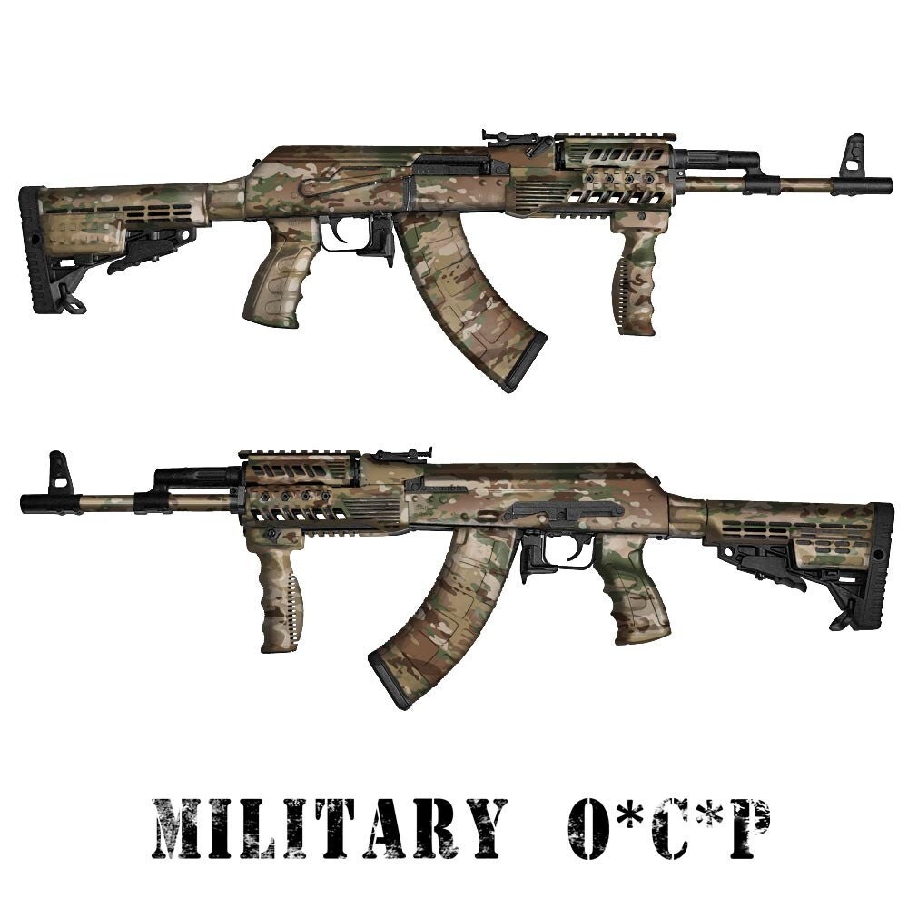 GunSkins AK47 Rifle Skin Camouflage Gun Wrap Military OCP