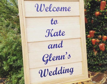 Wedding welcome sign | Etsy
