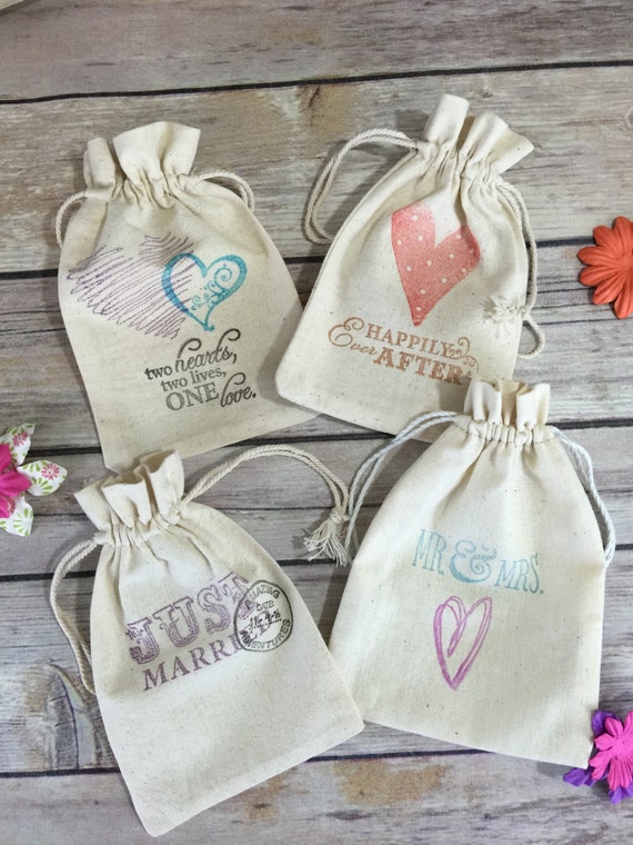 Wedding Party Favor bags Personalized Just by SpanishVelvet