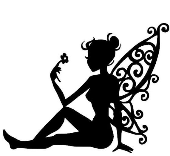 fairy silhouette fairy decal fairy car decal fairy by MyVinylTouch