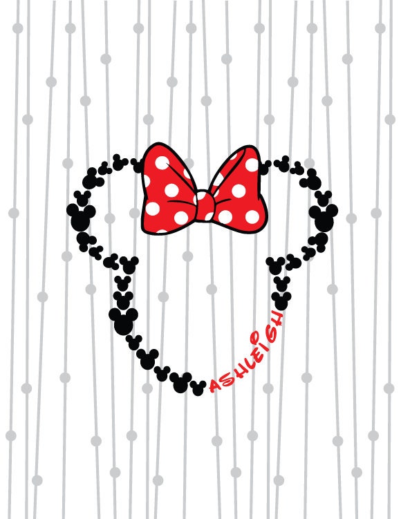 Download Minnie Mouse Monogram Mouse Ears SVG Bow by SassySouthernSVGs