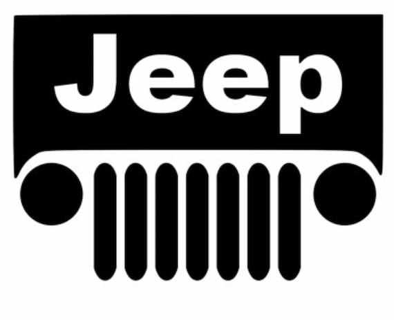 Jeep Grill Car Vinyl Decal Stickers