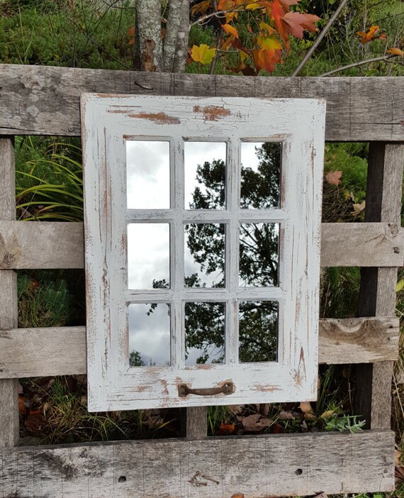 farmhouse window mirror shabby chic mirror large farmhouse window mirror shabby chic mirror large