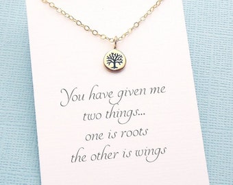 Tree of Life Necklace | Gifts for Mom, Mom Jewelry, Family Necklace, Family Tree Necklace, Mother Daughter Necklace, Mothers Day Gift | M09