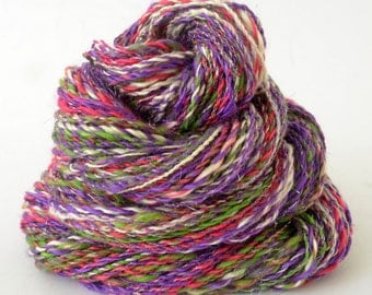 Handspun Yarn - Hand Spun Bamboo Yarn - Art Yarn- 1.75oz, 180yd, 17WPI