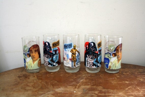 vintage star wars drinking glasses