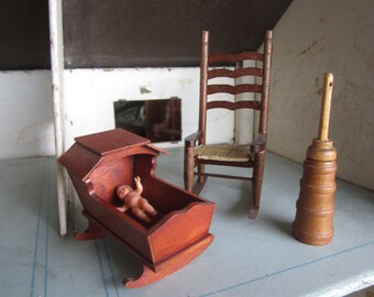 cradle rocking swinging butter churn