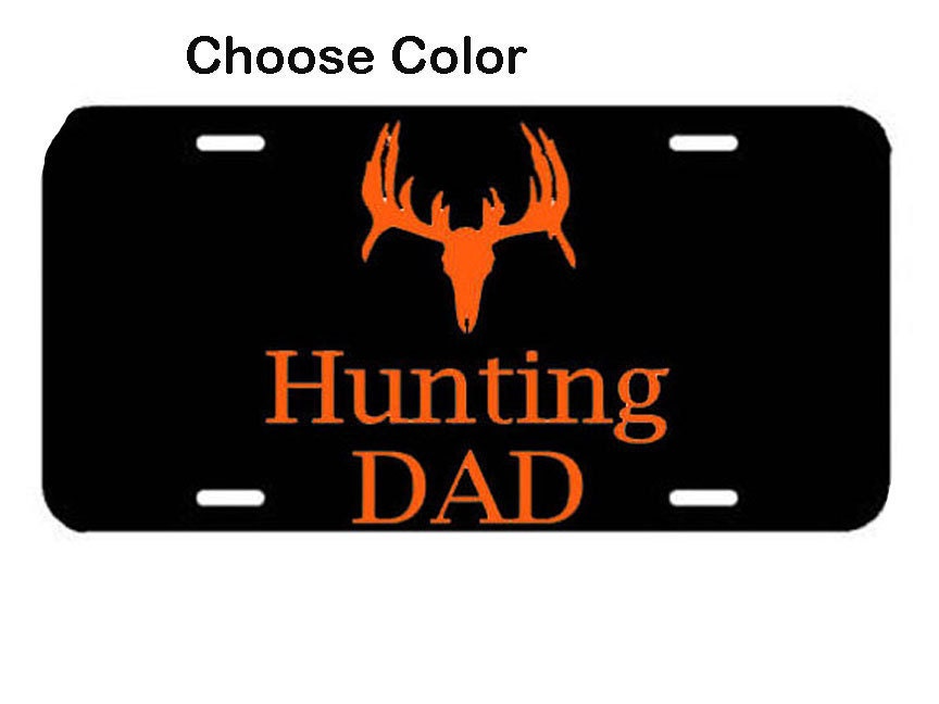 Hunting Dad License Plate Car Decal Vinyl Car by Vinyl2Envy
