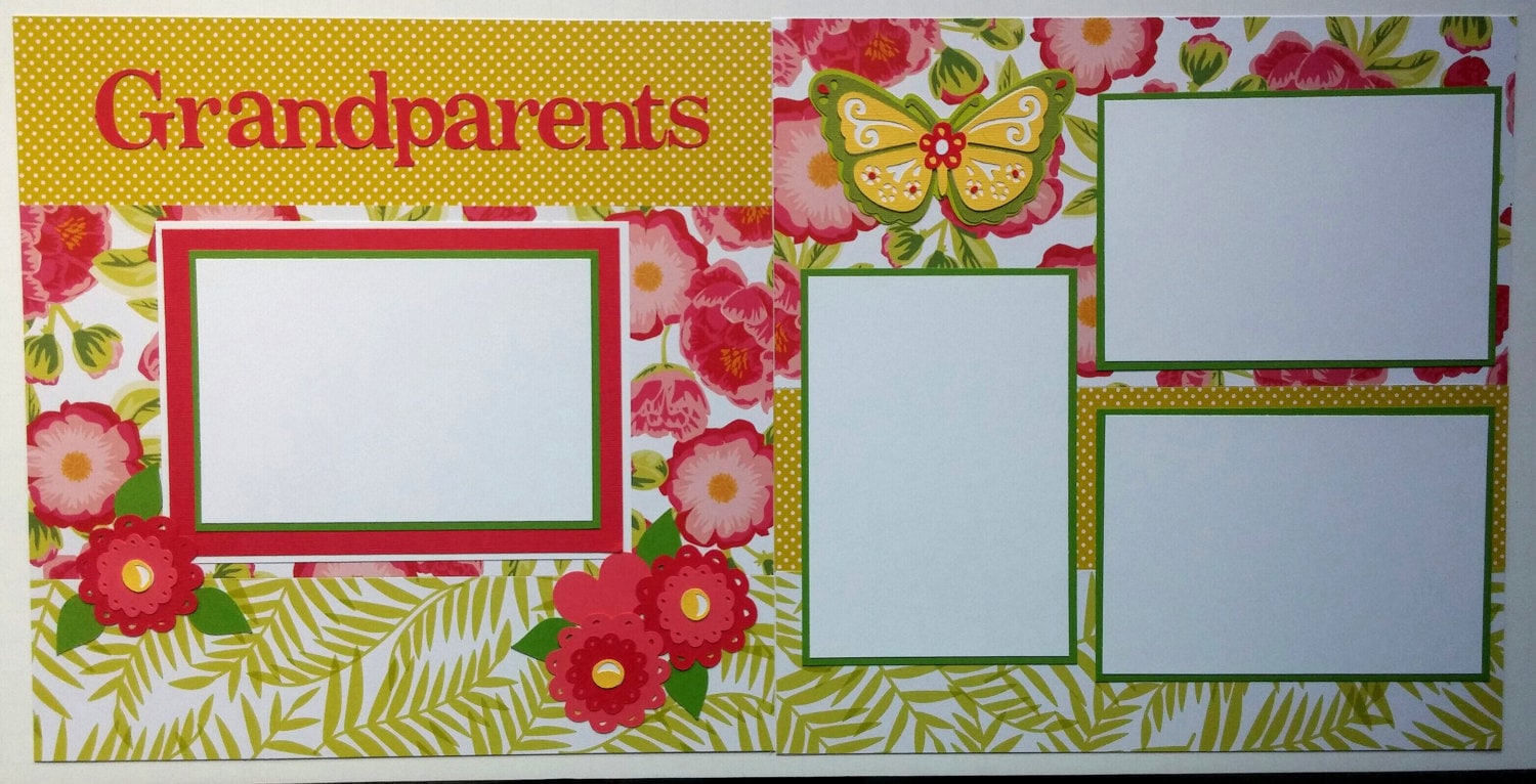 Grandparents scrapbook page 12x12 scrapbook page by ohioscrapper