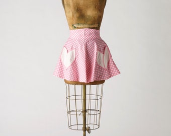 Womens Dora Half Apron 50s Circle Skirt