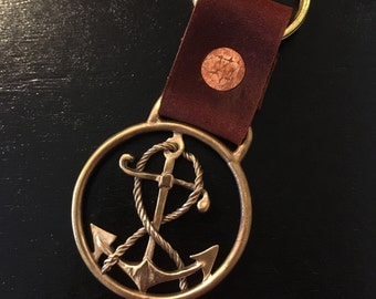 Nautical anchor Keychain- hold the keys for your ship, boat, or submarine