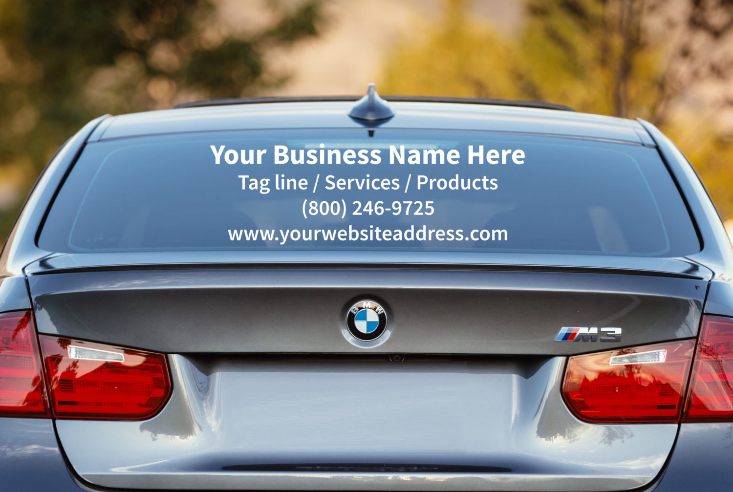 Business Car Decal Custom Car Window Decal Personalized