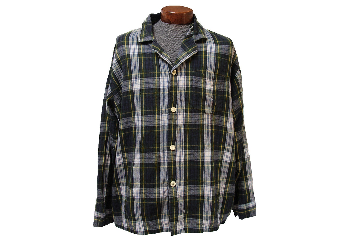 cotton button down night shirt