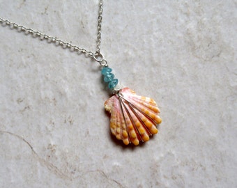 Sunrise shell necklace | Etsy